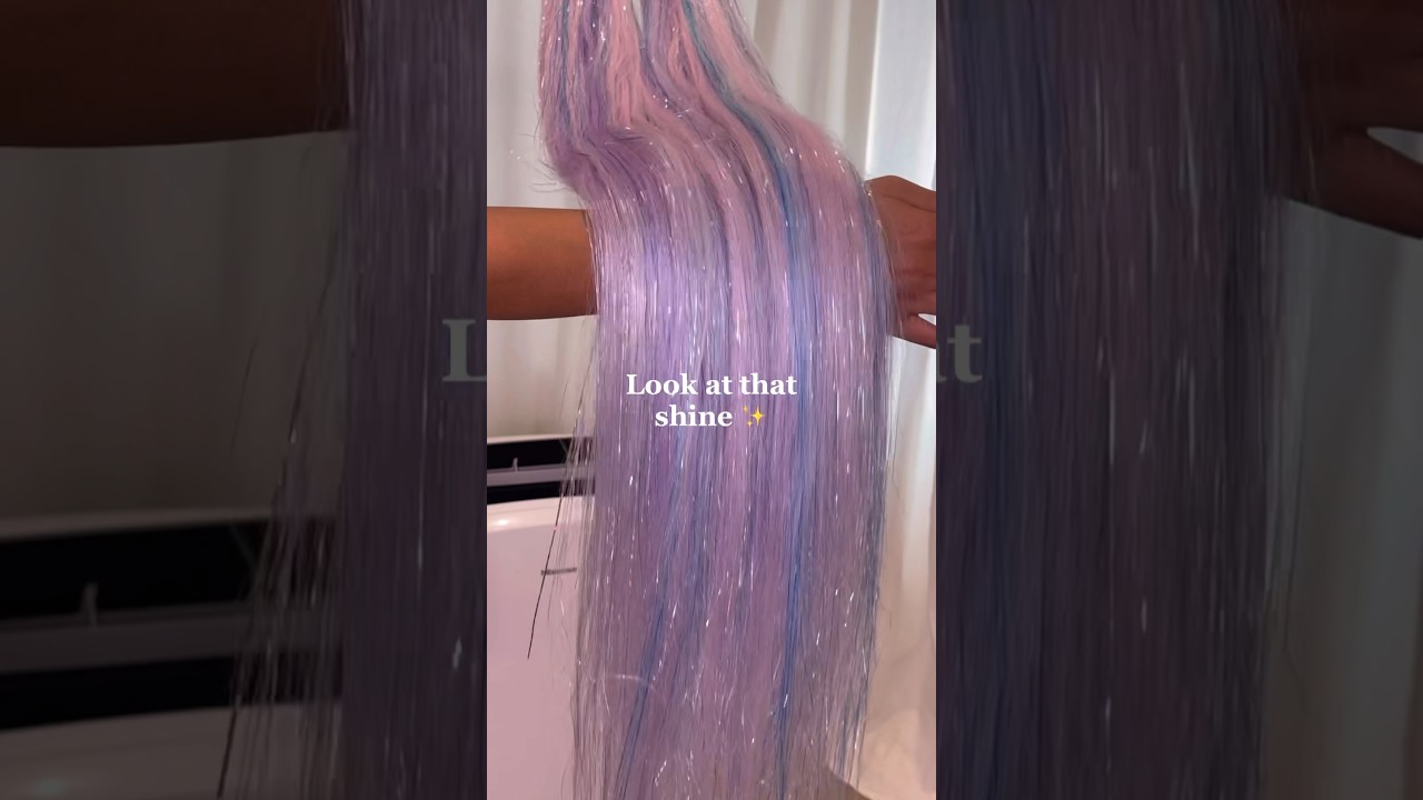 How to get unicorn 🦄 colors 🥺💕 #hairextensions #unicorn #mixingcolors