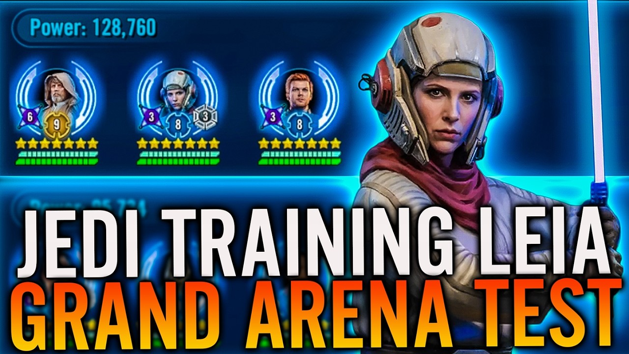 Leia (Jedi Training) Grand Arena Offense + Defense Testing - What Counters Her in 3v3?