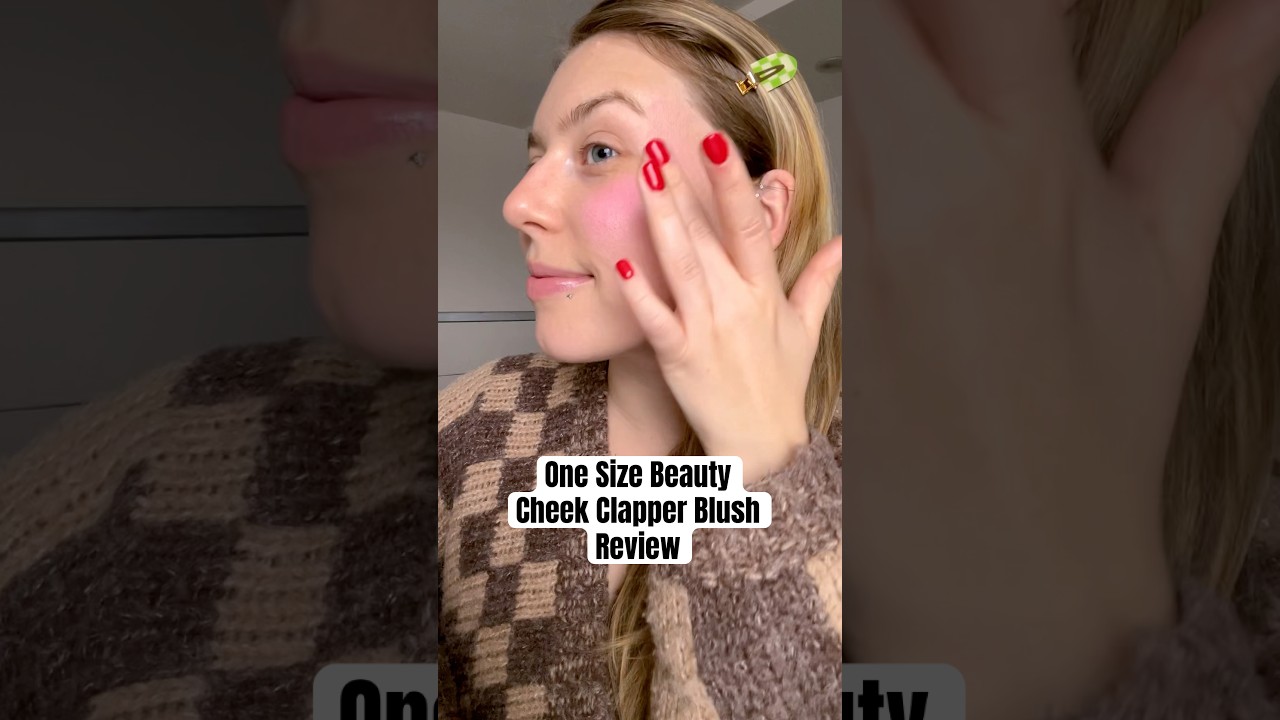 Makeup Review: One Size Cheek Clapper Blush in Attention Seeker #makeupshorts #onesizebeauty #blush