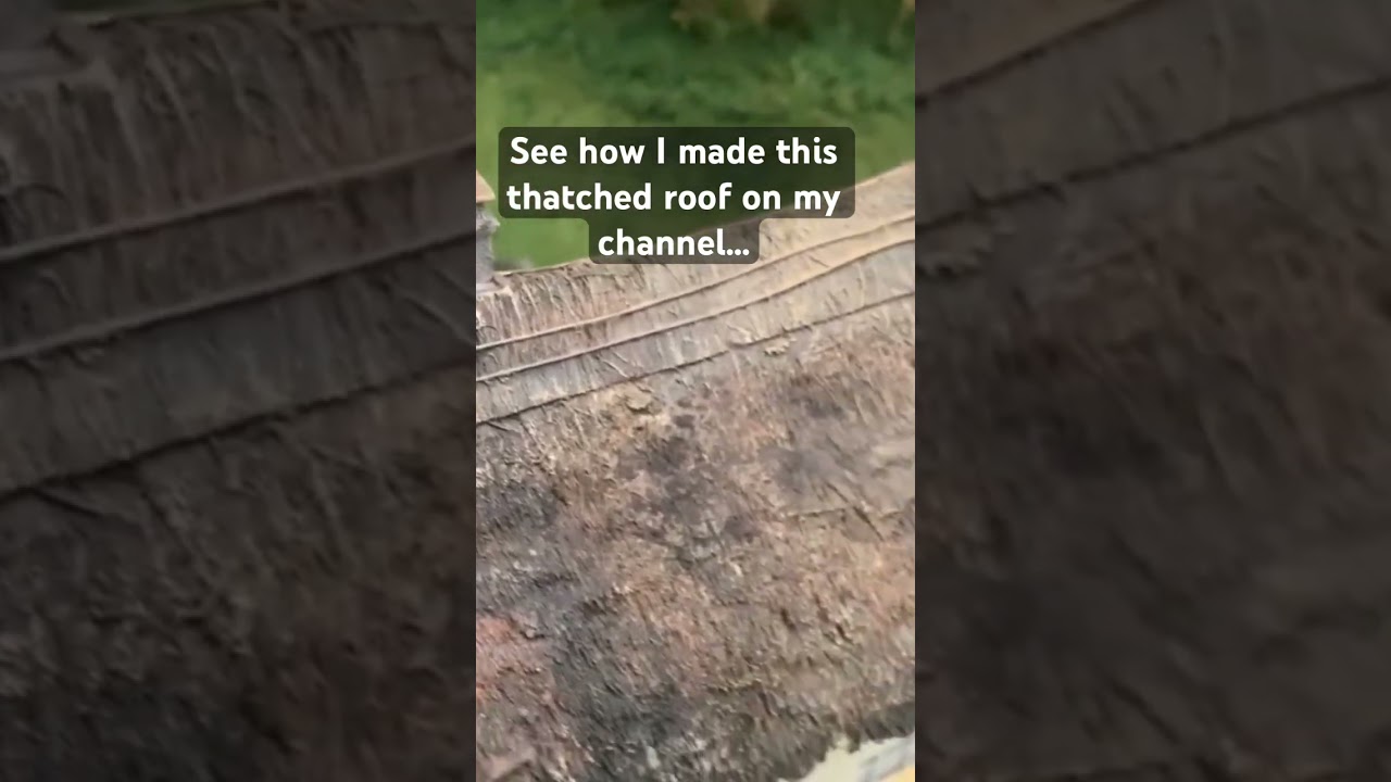 How to make a REALISTIC model thatched roof #diorama #craft