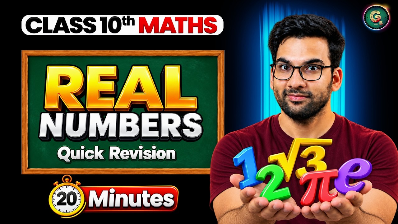 Class 10th REAL NUMBERS in 20 Minutes! ⚡ | Class 10 Maths Rapid Revision