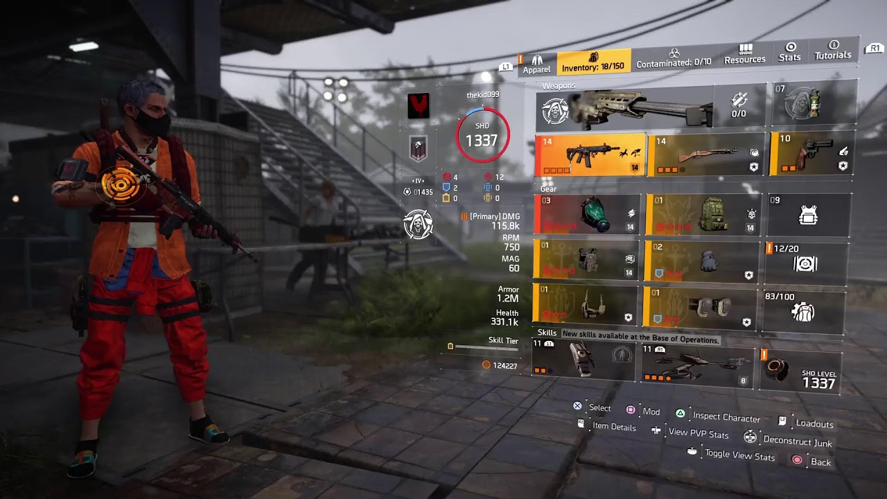 Division 2, PvP, Eagle Bearer-Coyotes Mask Build, KAIOKEN!!!