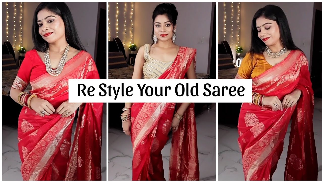 Old Saree Reuse Ideas | How to re style old saree