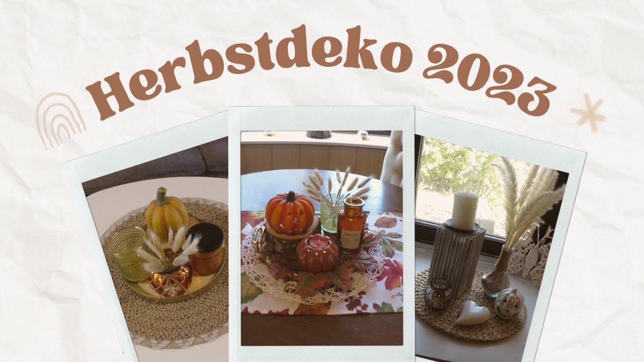 Meine HERBSTDEKO 2023 🍄 ⎮ DEKO in typischen HERBSTFARBEN 😍 ⎮ Jessi's Herbstzauber 🍁 ⎮ Jessi ♡