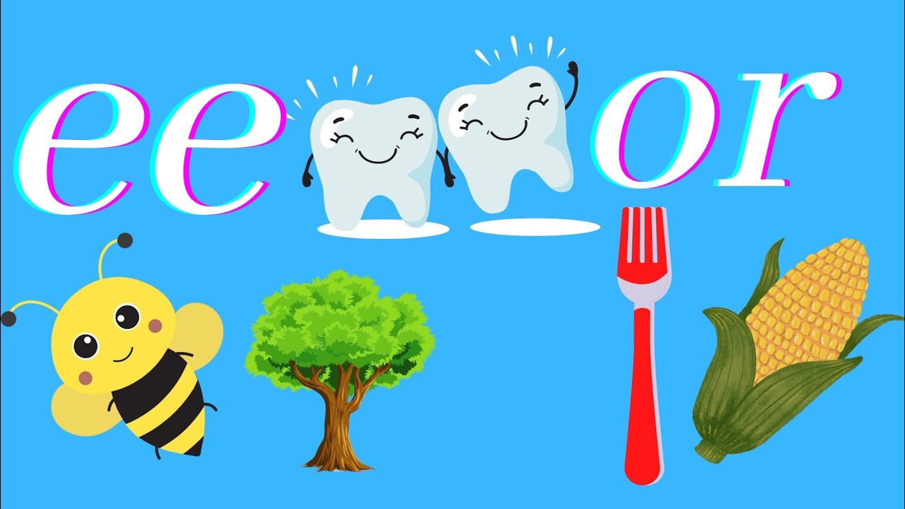 sound /ee/ & /or/  #digraphs | #jollyphonics جولي فونكس المجموعة الرابعة