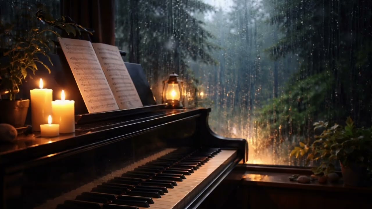 1 Saat Yağmur Sesi ve Piyano İle Derin Uyku | 1 Hour Rain Sounds & Piano | Deep Sleep & Meditation