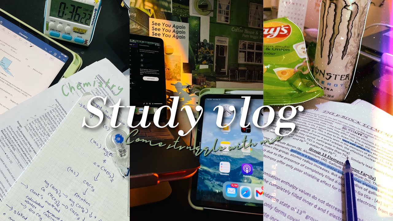 STUDY VLOG 💀I days in the life of a highschool student | study motivation 11th grader studytea