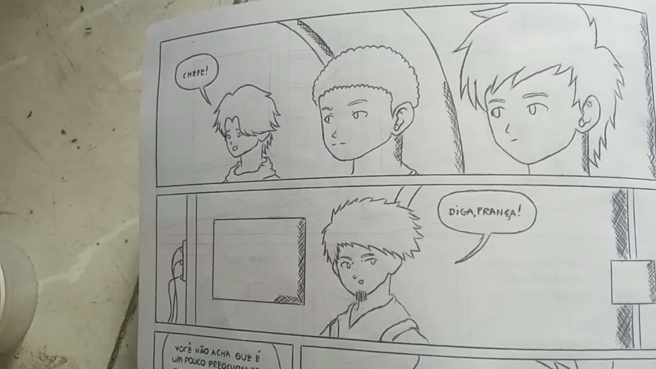 MOSTRANDO A 3° PÁGINA DA MINHA HQ!!!😱😎