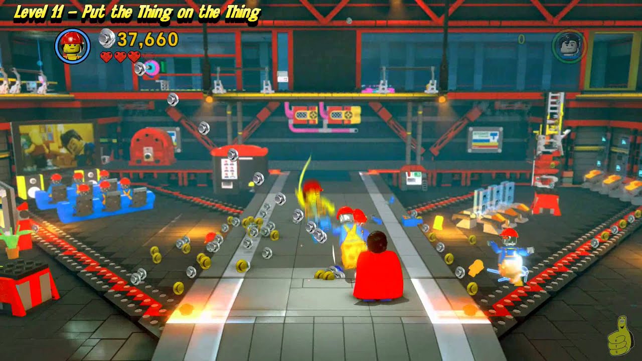 The Lego Movie Videogame: Lvl 11 Put That thing in the Thing - FREE PLAY (Pants & Gold Manuals)- HTG