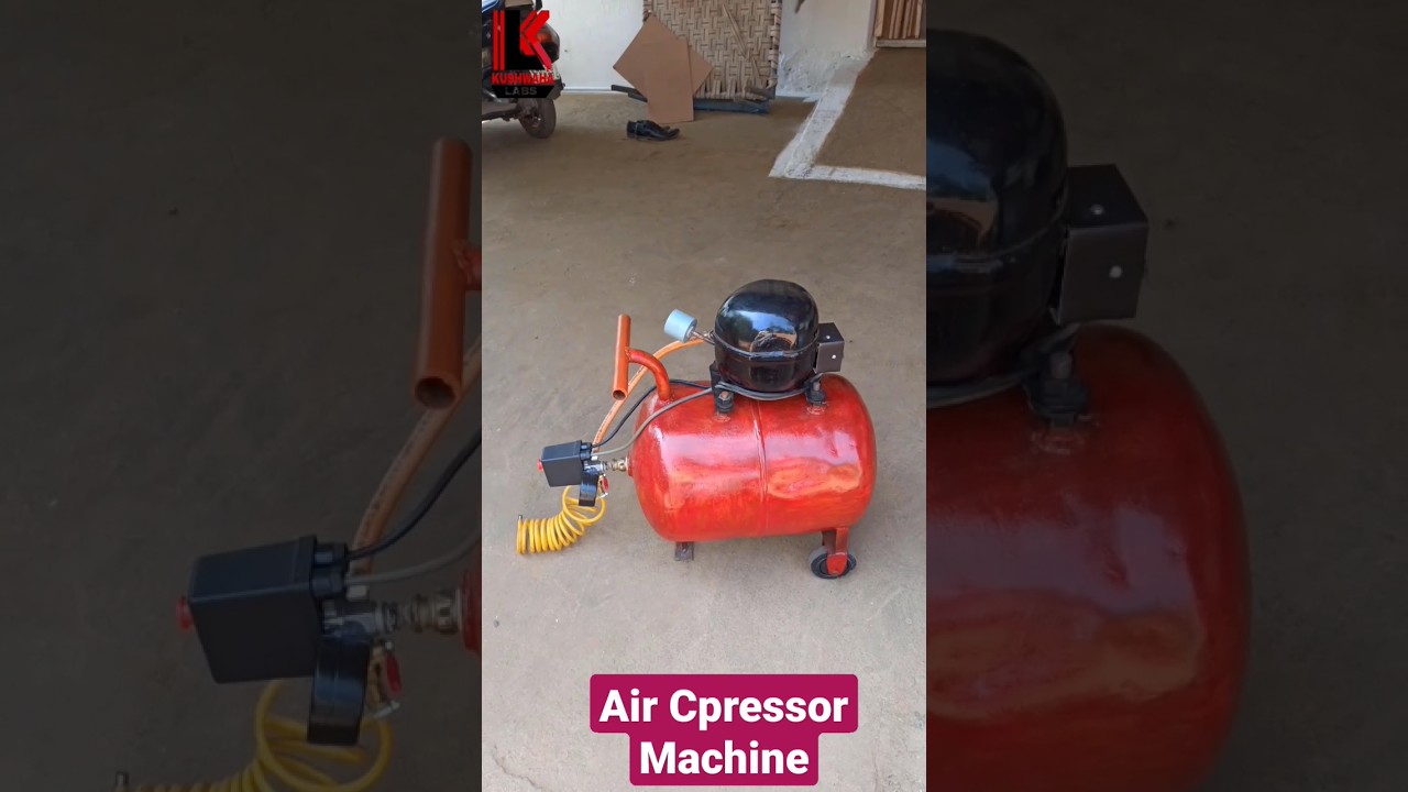 Home Made Air Compressor Machine