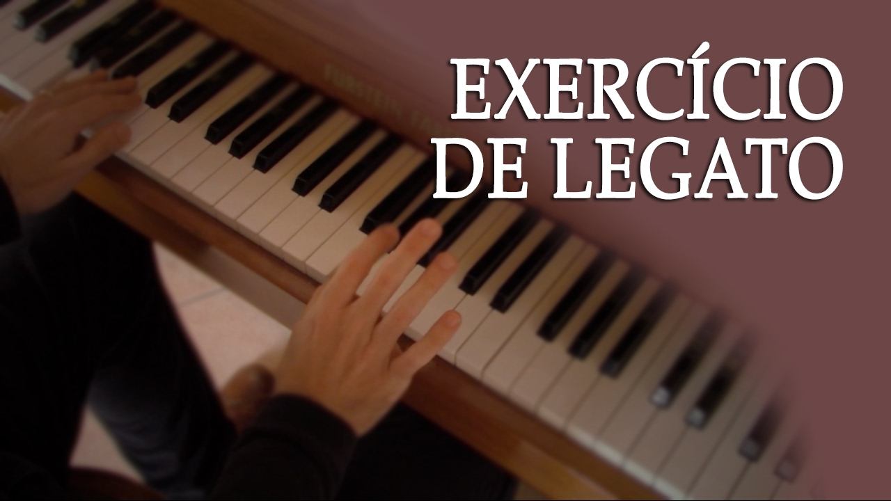 Exercício de legato para iniciantes ao piano