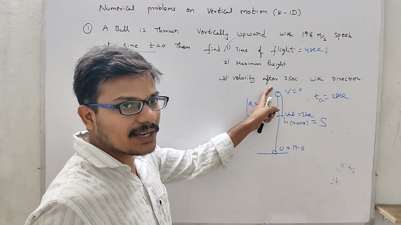 Numerical problems on vertical motion kinematics 1D (rocket 🚀 question)