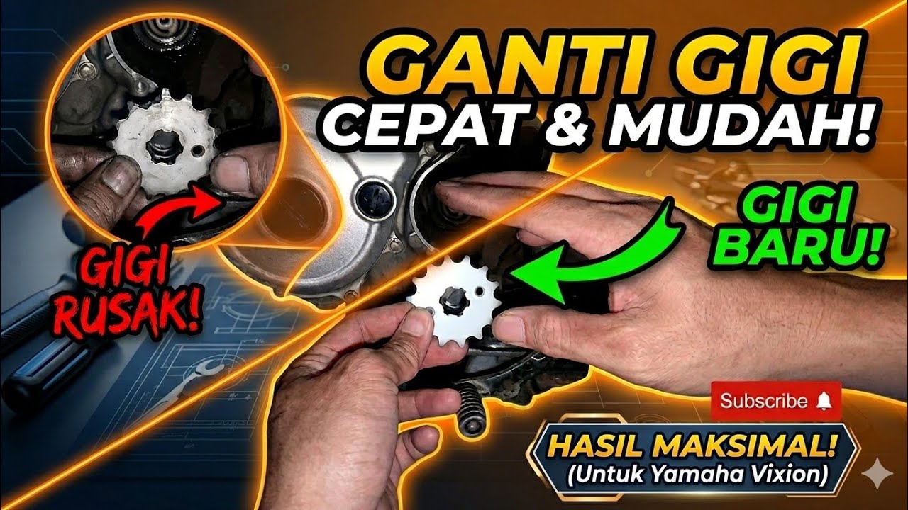Tutorial Lengkap Ganti Gir Depan yamaha : Pemula Pasti Bisa!