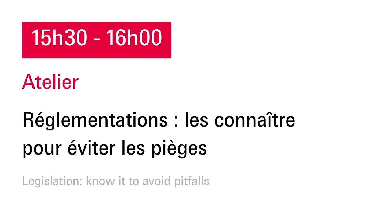 Réglementations : les connaître pour éviter les pièges