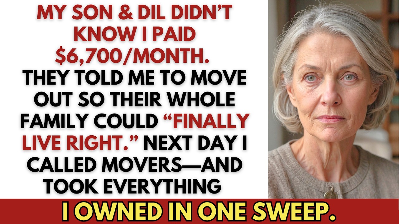 My daughter-in-law never thanked me for paying $6,700 a month—then she kicked me out of the house.