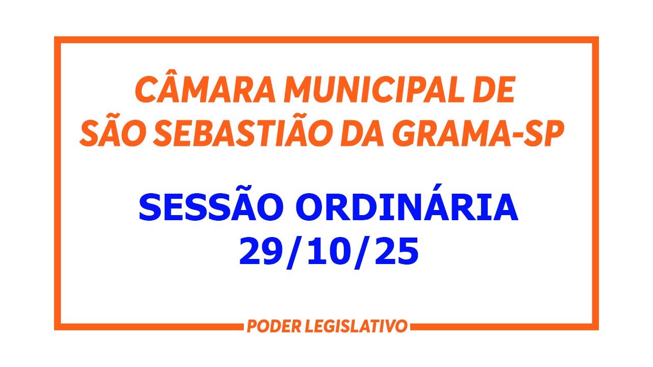 SESSÃO ORDINÁRIA 29.10.25