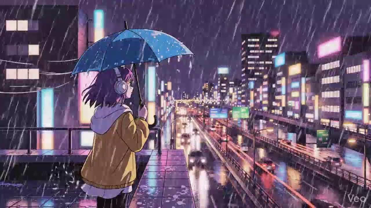 Urban Rain 🌧️ Japanese Neon City Lofi Study Beats