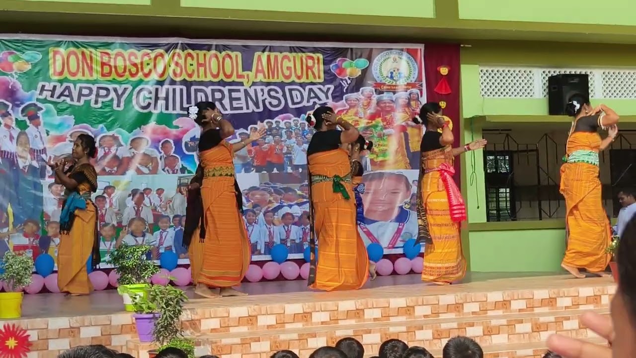 Prayer dance by teachers on children's day 2025