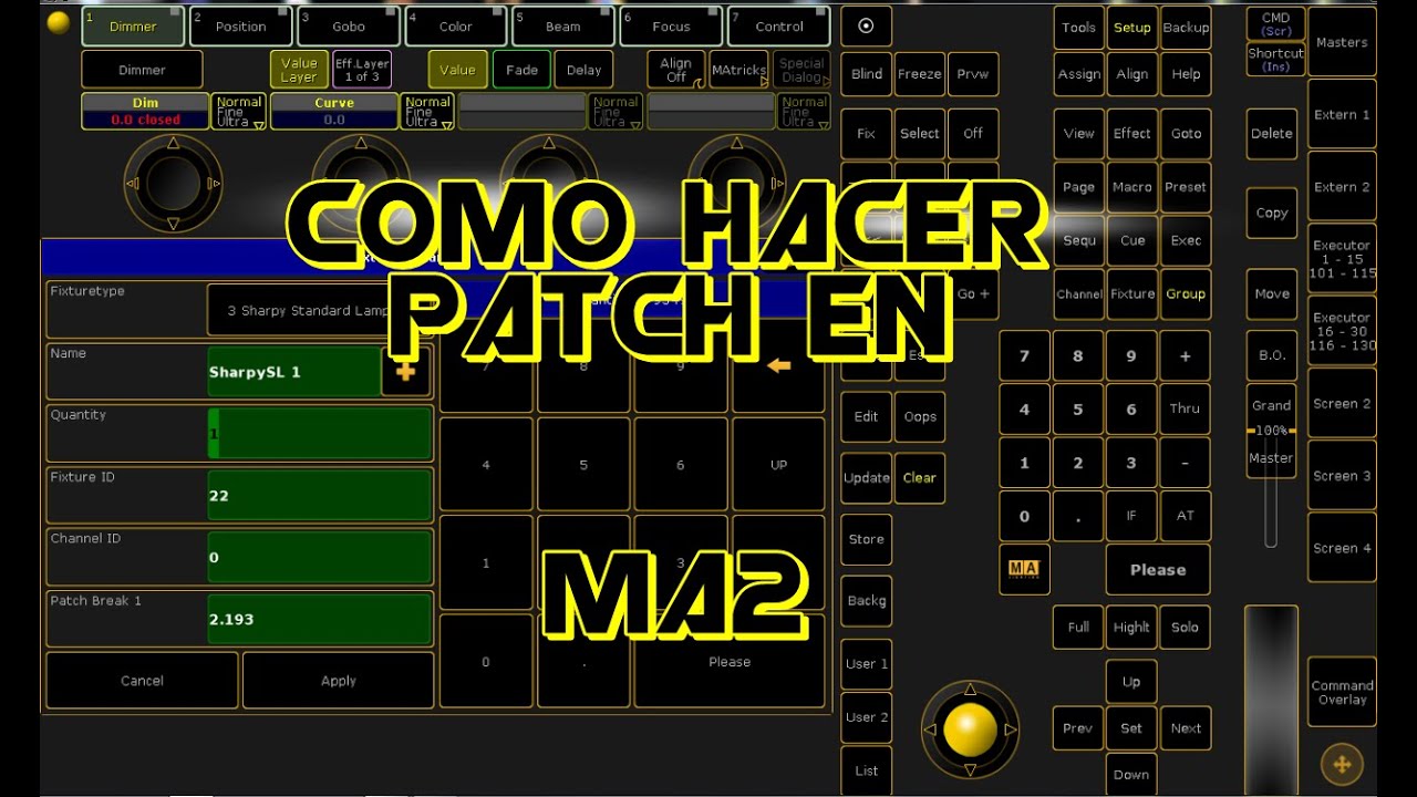 Como Hacer Patch En Grand MA2