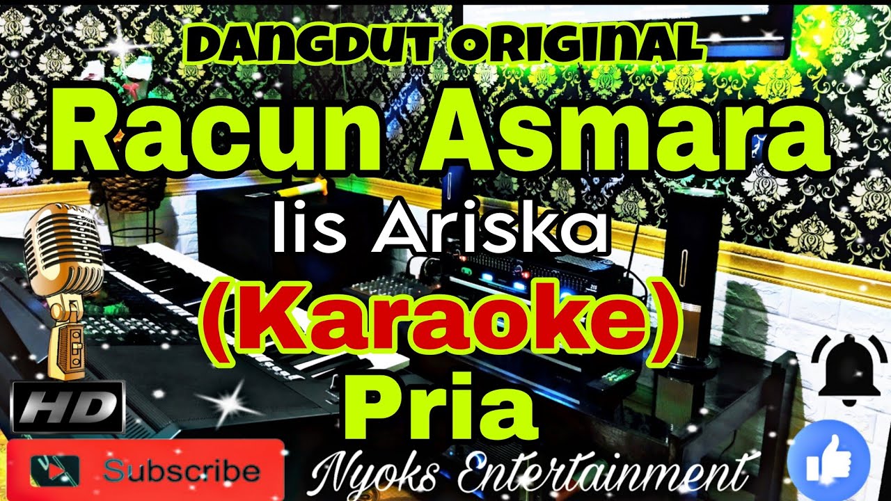 RACUN ASMARA - IIS ARISKA (KARAOKE) Dangdut Bass Glerr || Nada Pria || CIS minor