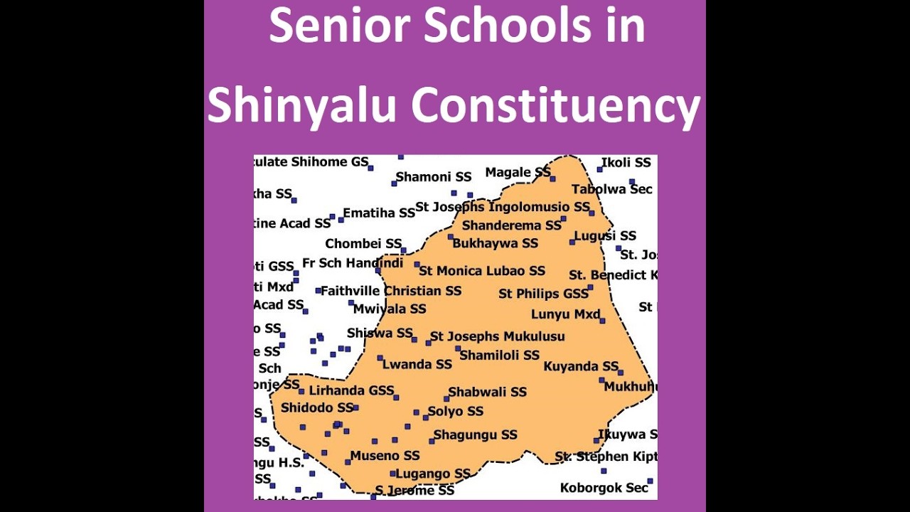 Senior Schools in Shinyalu Constituency