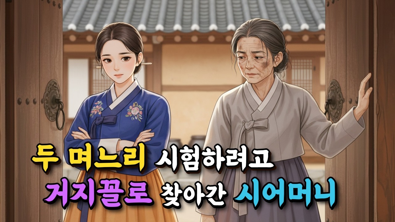두 며느리 시험하려고 거지꼴로 찾아간 시어머니, 며느리들은 어떤 반응을 보였을까요 | 야담·설화·민담·전설·옛날이야기·수면동화·오디오북 |