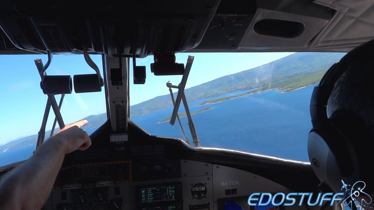 European Coastal Airlines DHC-6-300 - Full Flight with Cockpit View - Resnik to Jelsa FULL HD