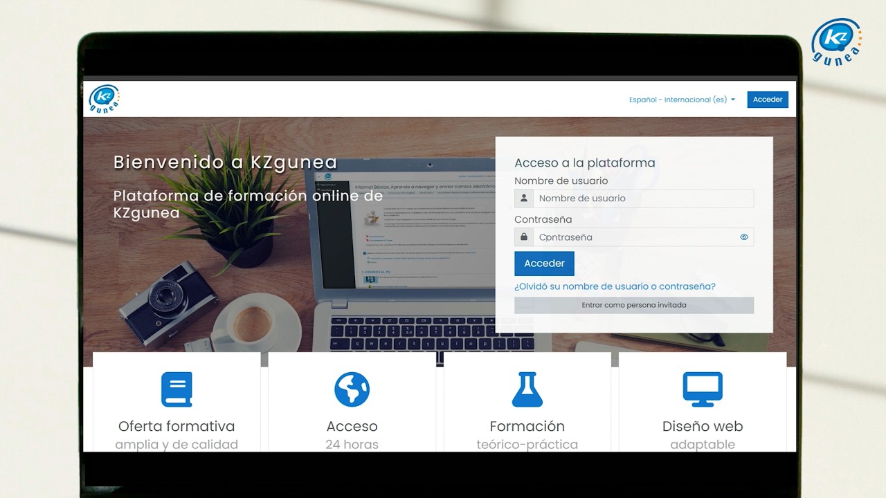 ¿CÓMO ACCEDER A LA PLATAFORMA DE APRENDIZAJE DE KZGUNEA?