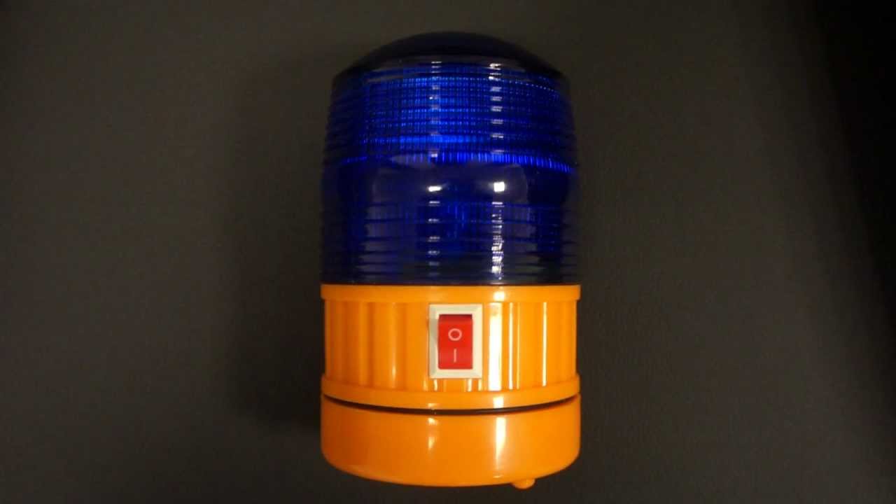 Lamp Zwaailamp politie (blauw)