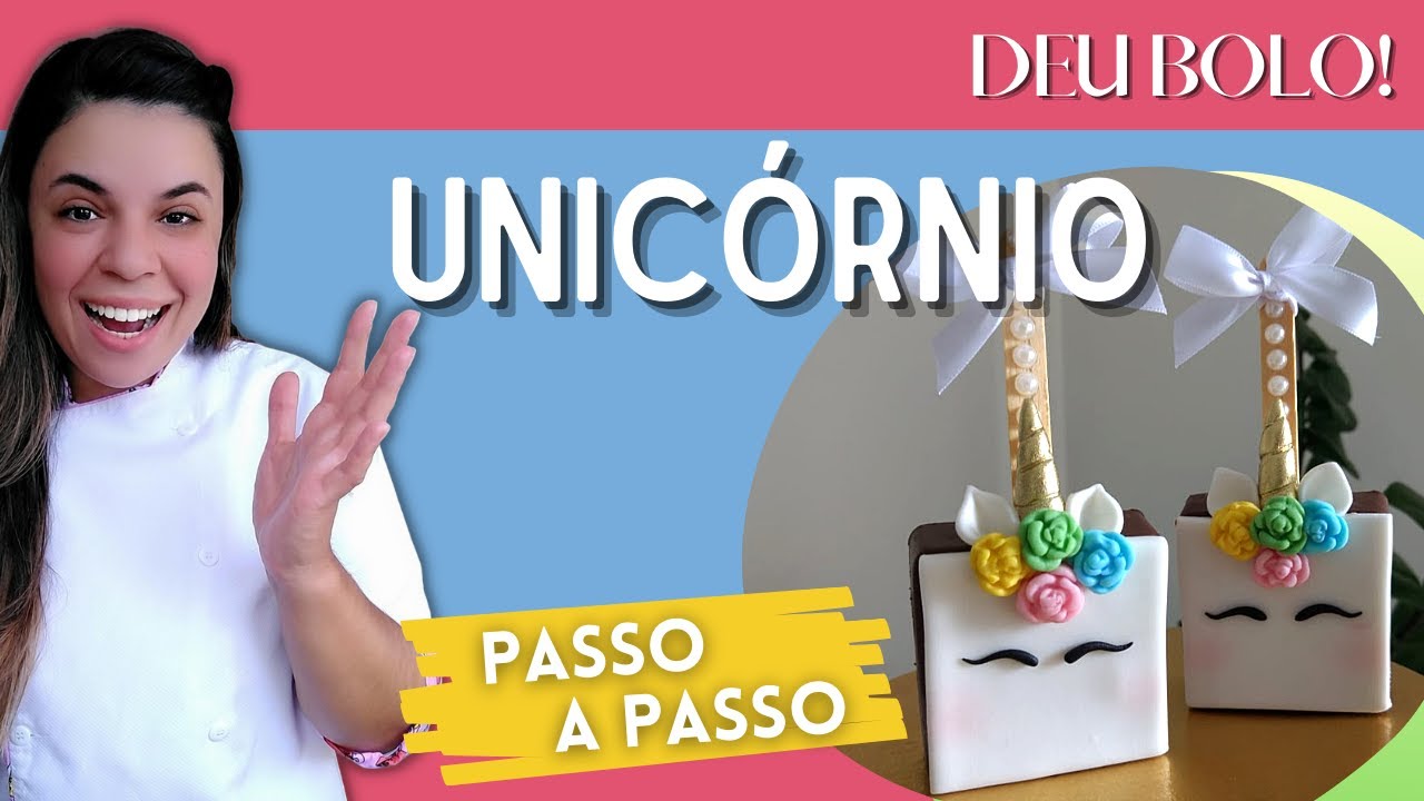 |Deu Bolo| Tutorial - Unicórnio em Pasta Americana