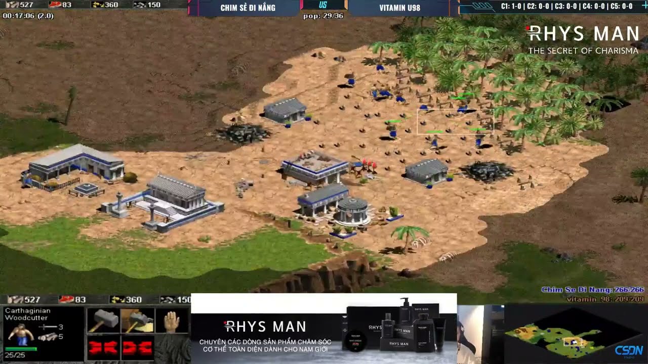 Chim Sẻ Đi Nắng vs U98 | Solo Random | 15/03/2024 #aoe #chimsedinang