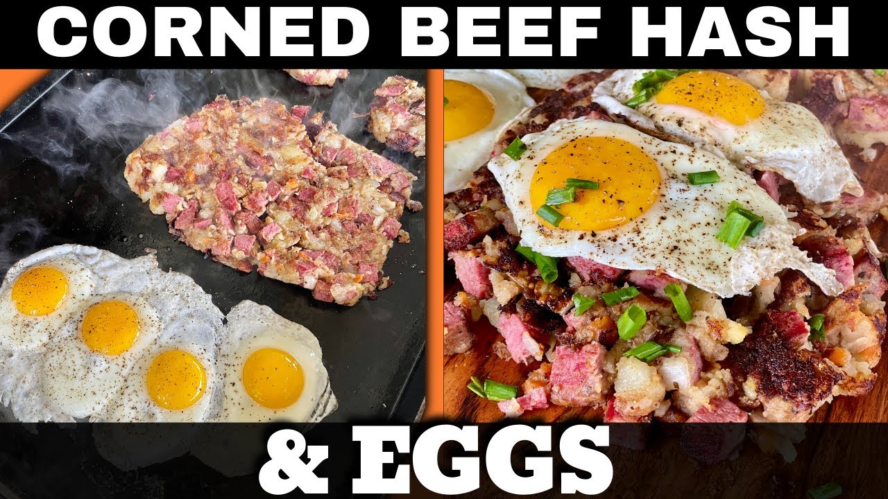 Corned Beef Hash and Eggs on the New Weber Griddle - Leftover Corned Beef Recipe!