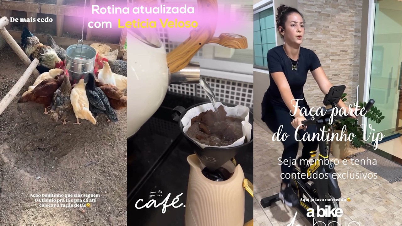 Letícia Velos | Rotina atualizada da semana direto dos stories.
