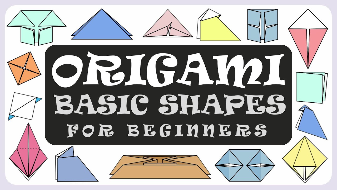 Learn Origami | Easy Origami Folds for Beginners | Origami Basic Shapes | Origami Basic Folds
