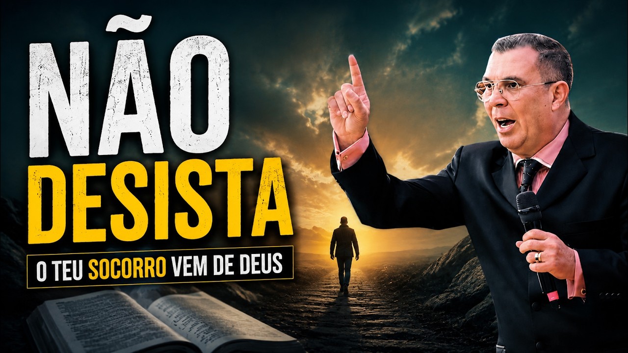 Pregação: NÃO DEVEMOS DESISTIR DE DEUS POR CAUSA DAS LUTAS | Pr. Claudio Gama✔️