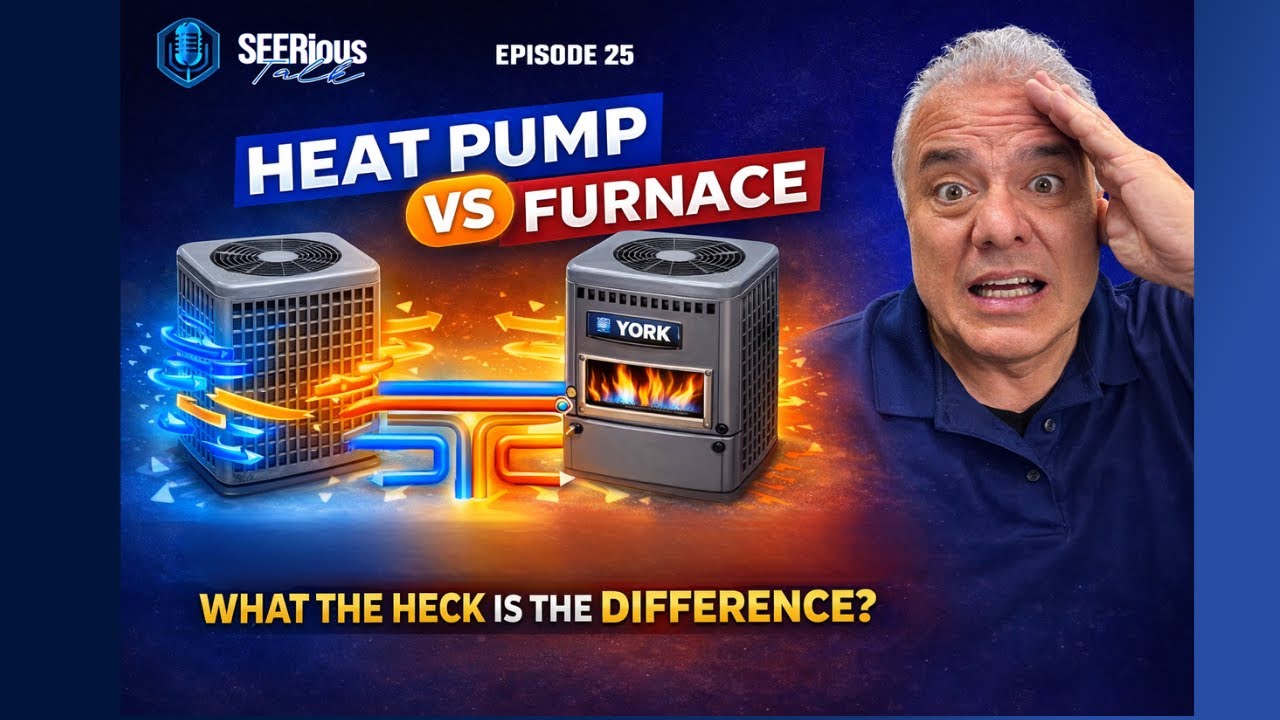 Episode 25   heat pump vs gas furnace what  the heck is it?  Louis  Fuentes #heatpumps #becerrilair