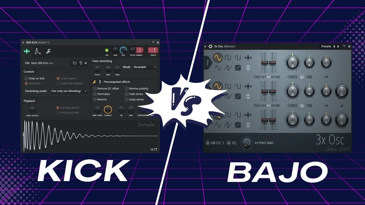 ✅ Cómo mezclar KICK y BAJO con plugins nativos de FL STUDIO 🚀 | Ecualización y compresión SIDECHAIN.