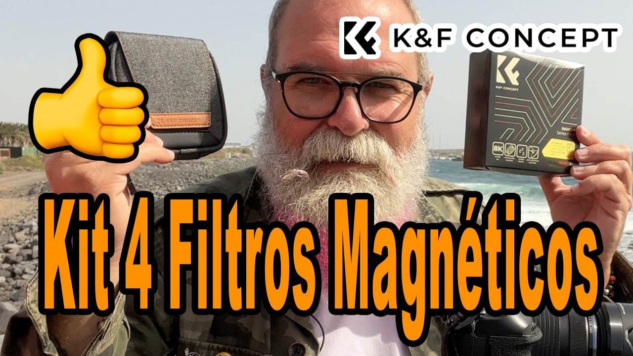 Kit Filtros Magnéticos GND8 ND8 ND64 ND1000 Nano X de K&F Concept - EN ESPAÑOL