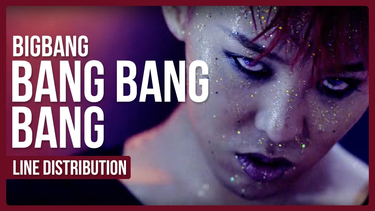 BIGBANG - Bang Bang Bang Line Distribution (Color Coded)