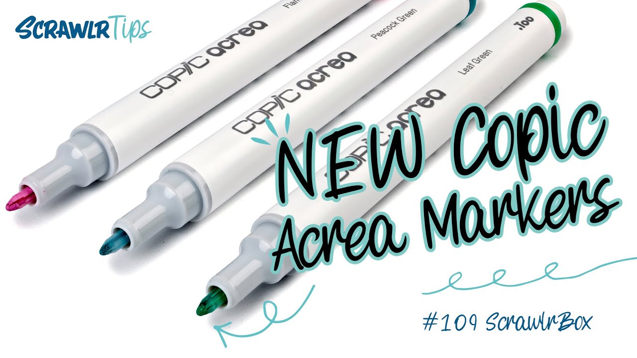 What's This? COPIC PAINT PENS?! | How To Use Copic Acrea Markers | Ft. Artline Decorite Markers