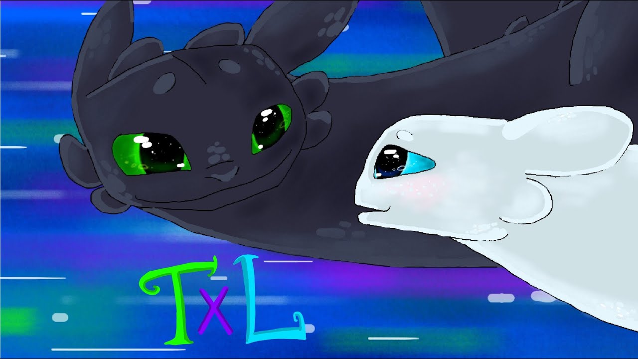 Toothless x Lightfury Part 1 ~ Love at first flight (Complete)
