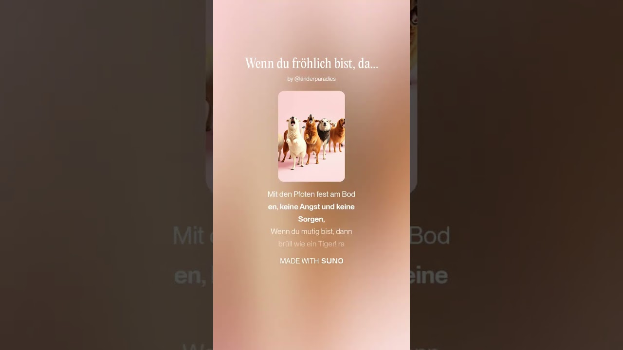 ♪ ♪ Kinderlied – Wenn du fröhlich bist, dann zeig es uns! - Kinderparadies Musik