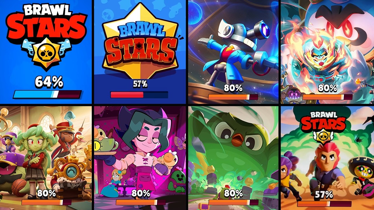 Loading Screen Evolution 2017 - 2026 | New Brawlers Cosmo & Vince in Brawl Stars