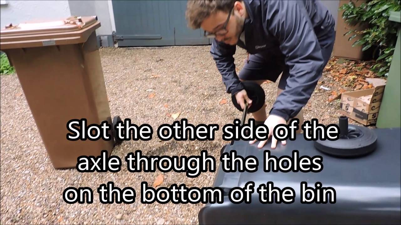 BritishBins- How to put wheels onto a two wheeled wheelie bin