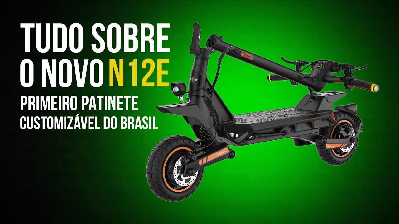 DESCUBRA O NOVO PATINETE N12E CUSTOMIZÁVEL - REVISÃO COMPLETA!