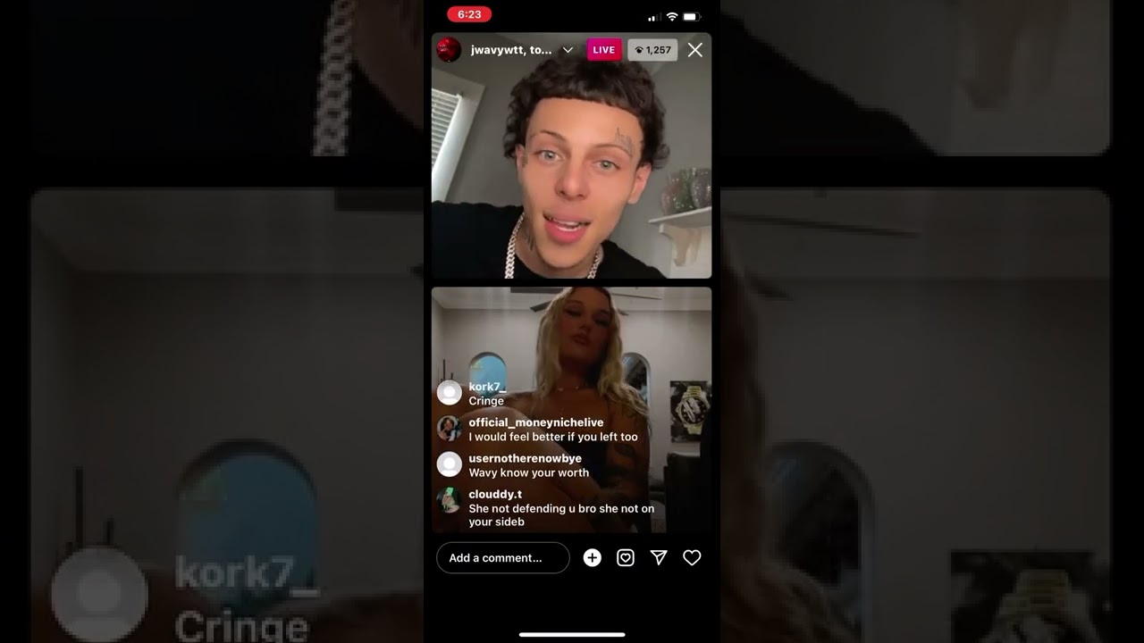 Toxic fairy on live with jwavy from island boys house?