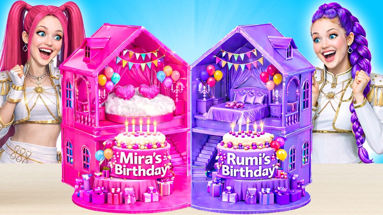 We Build Amazing Doll House | Rumi VS Mira Birthday Party by PiPi Pop