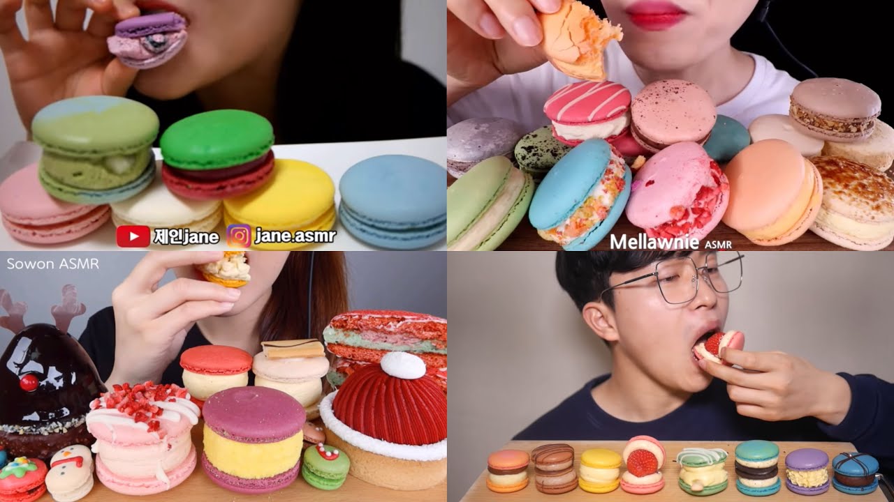 Crunchy Macaron ASMR compilation