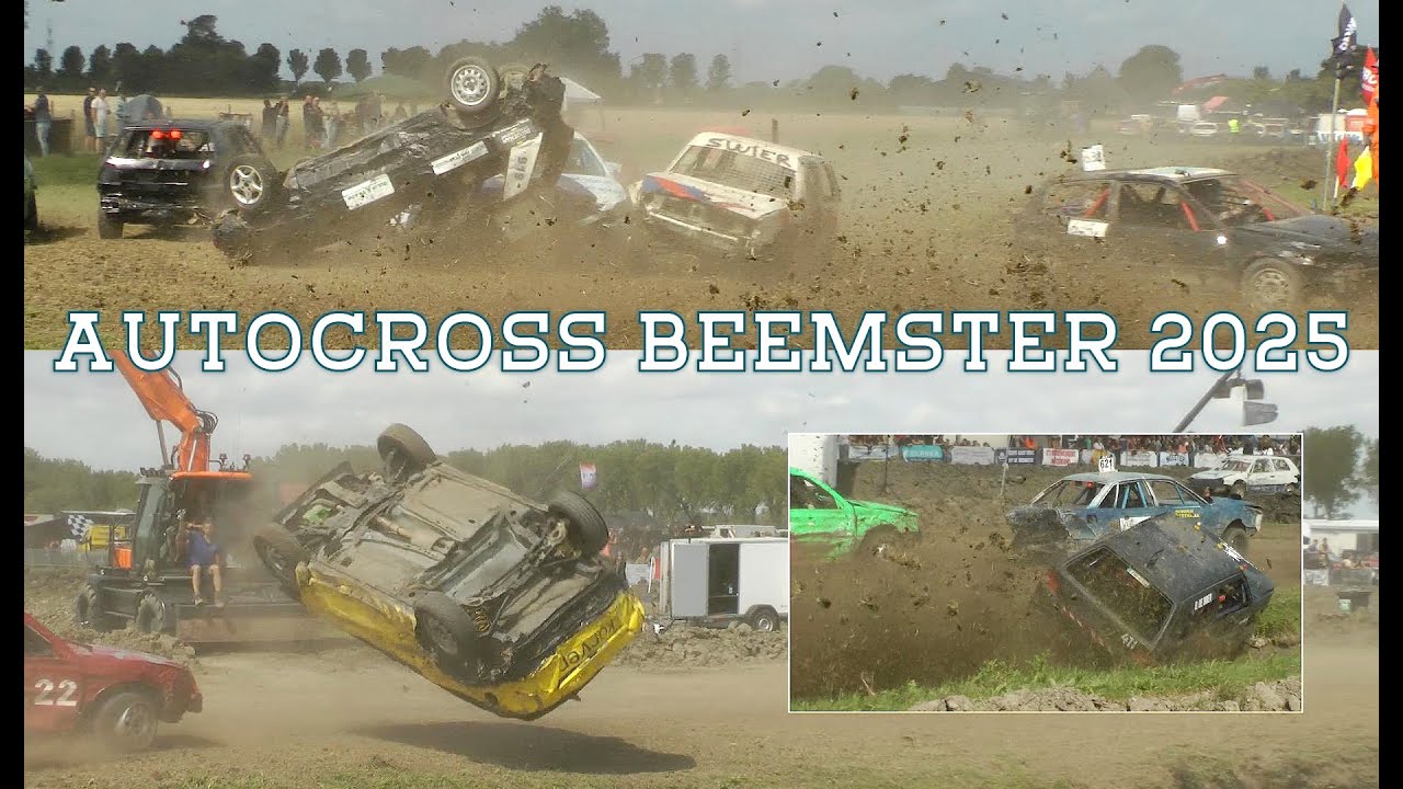 Flying Car, Muddy Crashes & Rollovers 03.08.2025 Autocross Beemster