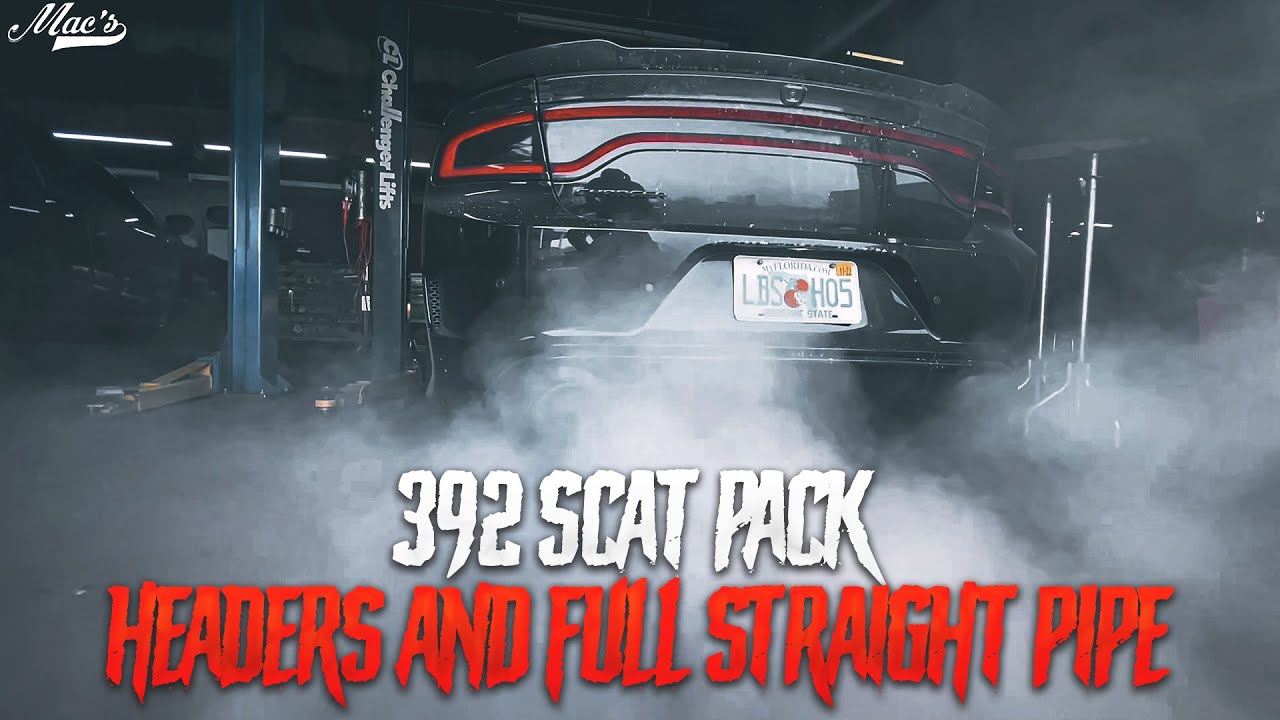 392 SCAT PACK DODGE CHARGER HEADERS AND FULL STRAIGHT PIPE!